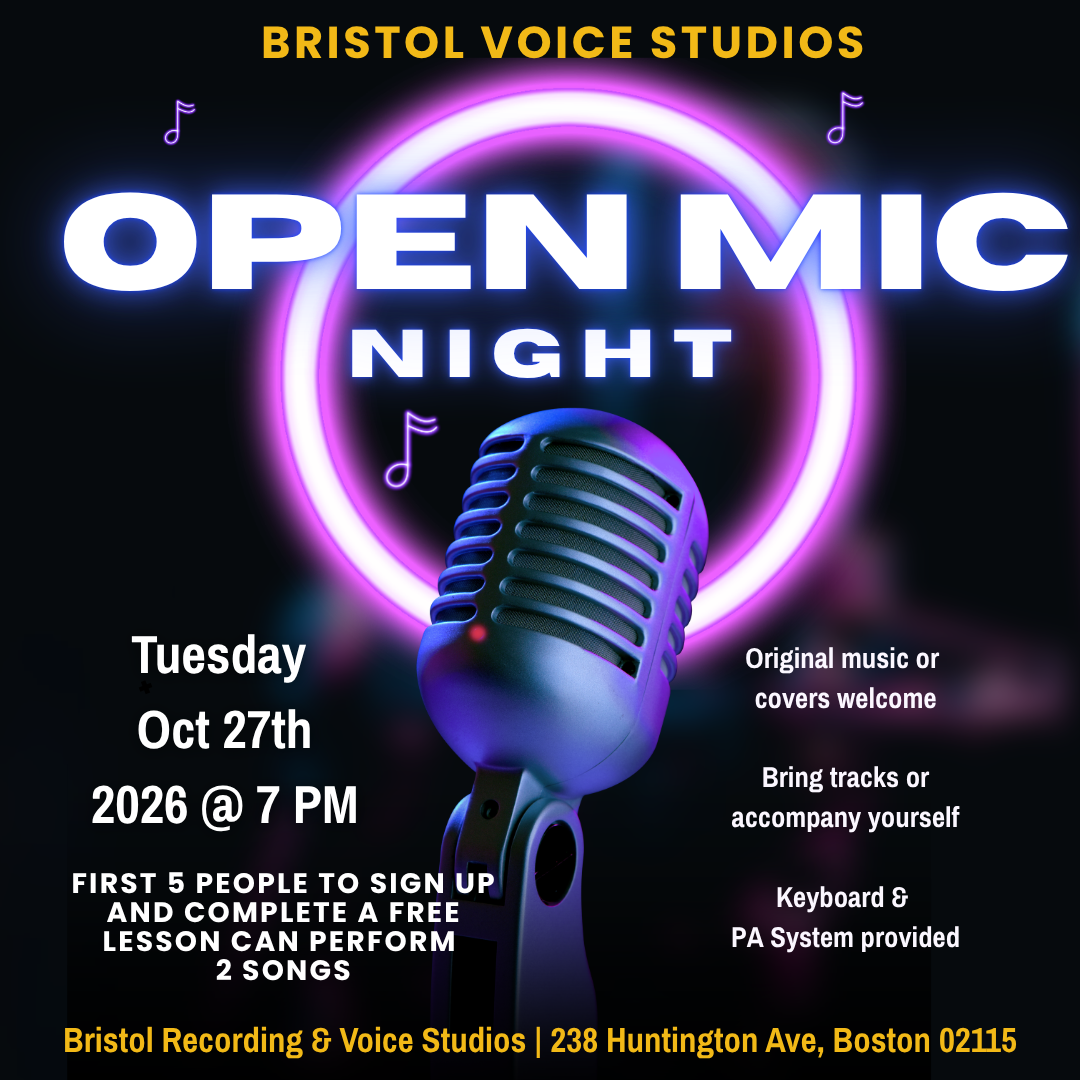 Open mic night Boston flyer